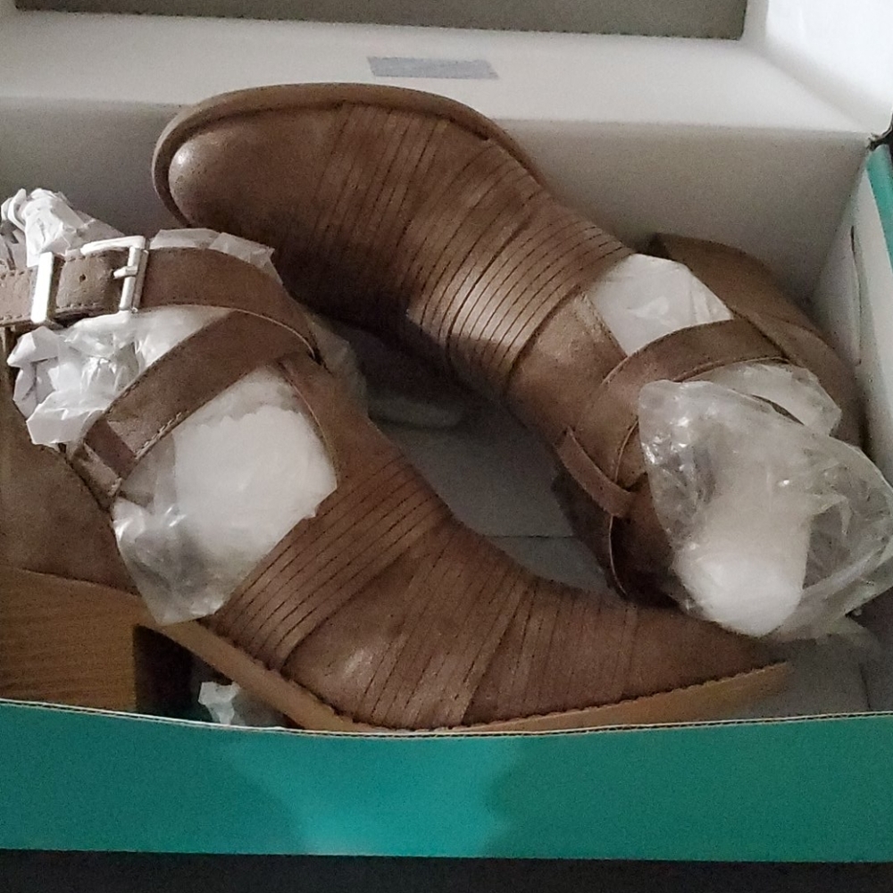 Brand New Side Cutout Booties